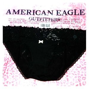 AE Aerie lace waist shine bikini panties